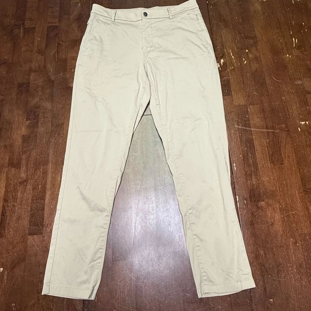 Birddogs Lined Chino Pants Mens 32x30 Khaki Stretch Performance Trousers